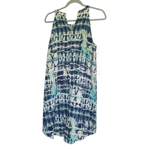 Nicole Miller Dresses & Skirts - Nicole Miller Halter Neck Linen Dress Blue‎ Size M